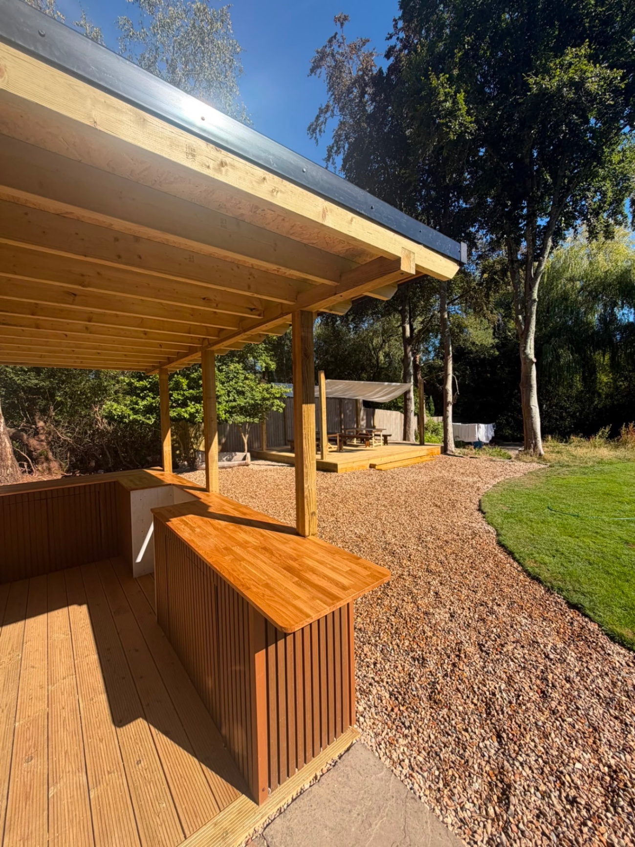 Bar canopy & hardwood top — RINGWOOD