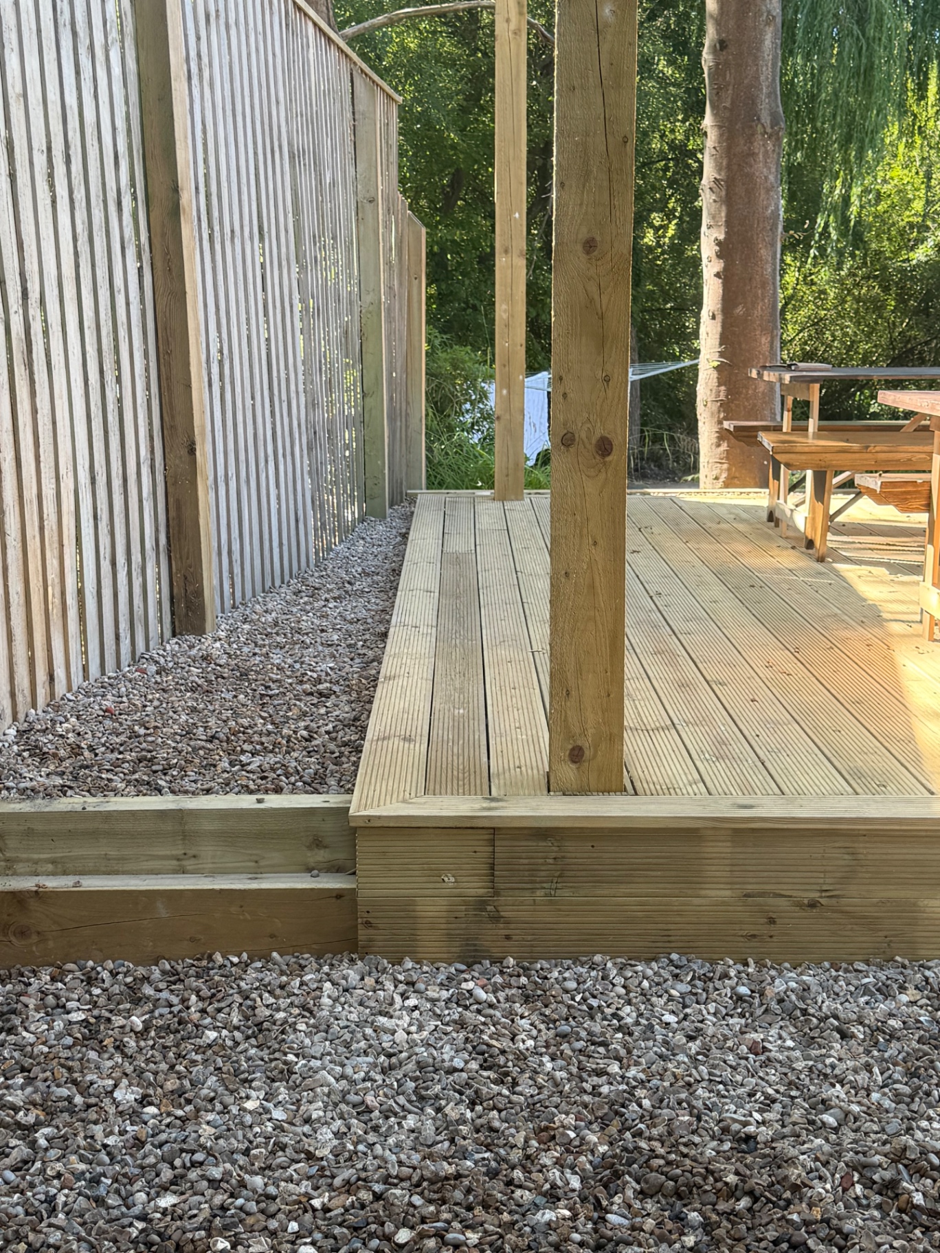 Raised deck & timber posts — RINGWOOD