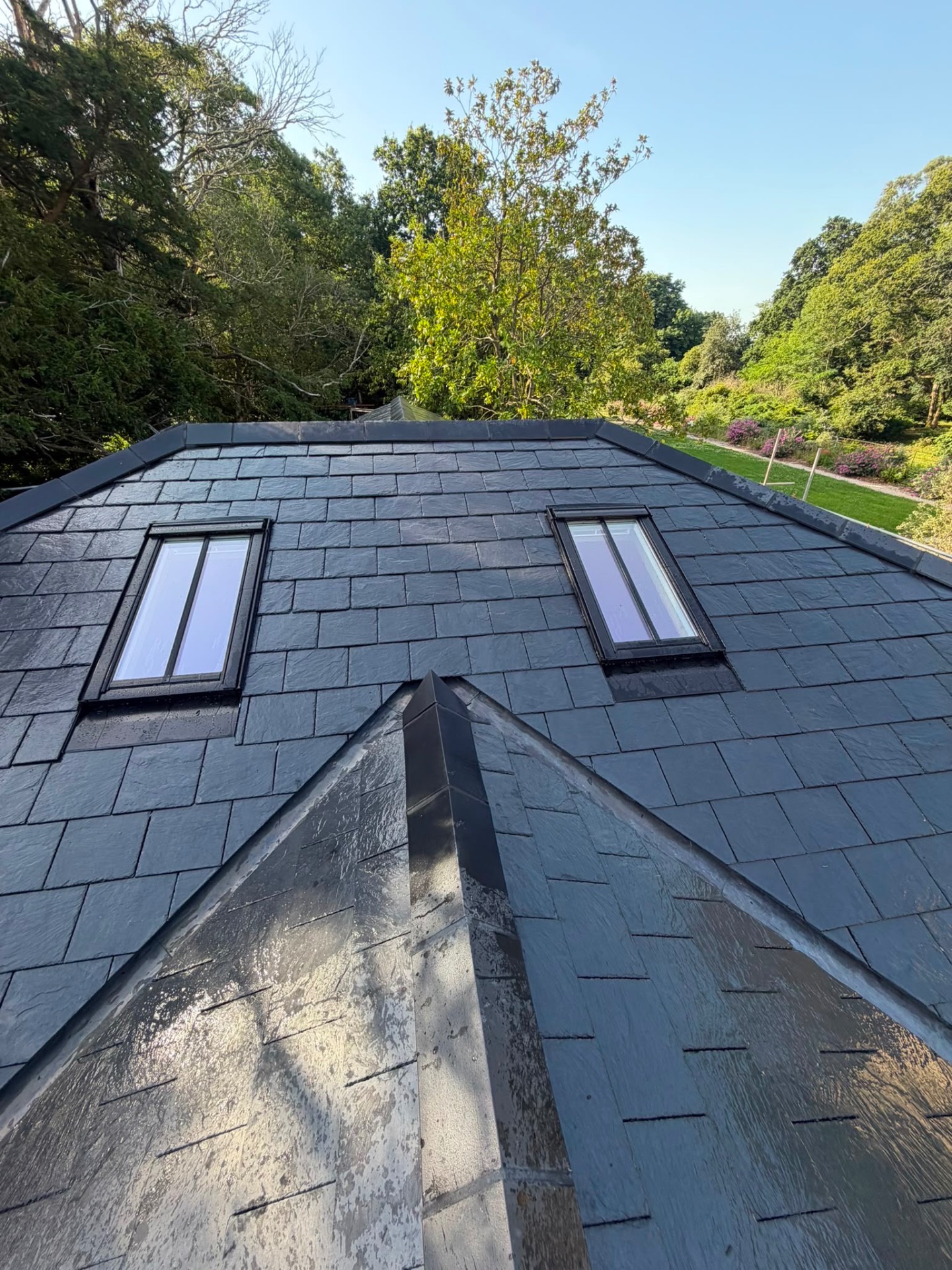 Twin roof lights in slate — RINGWOOD